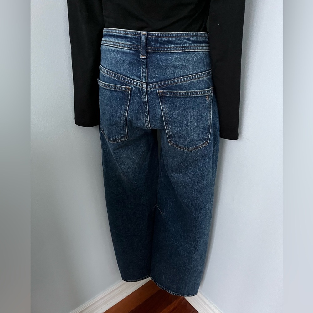 PILCRO BOWED SLOUCH HIGH-RISE TAPER JEANS sz 23 Tall. OUT OF STOCK ONLIN… - Picture 12 of 14